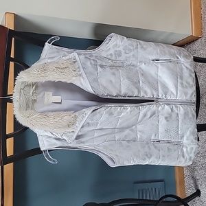 Large Chico's Silver Vest